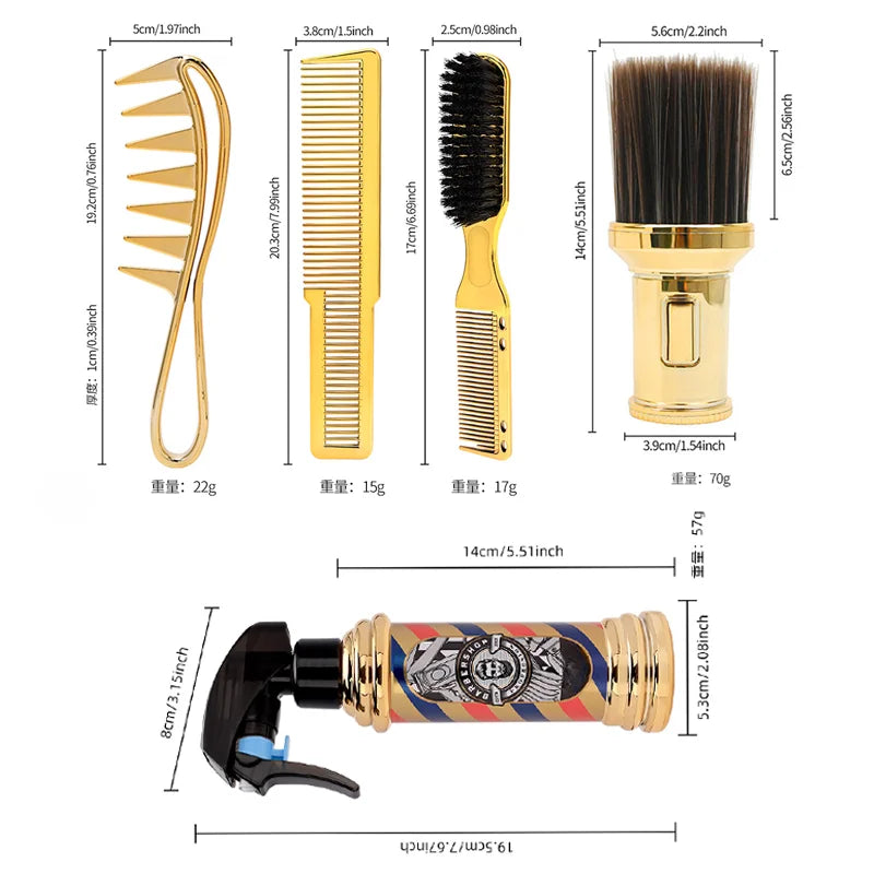 Hairdressing Supplies Set Barber Spray Bottles Comb Brush Tools Salon Hairdresser Haircut Tool Pro Barbershop Accessories