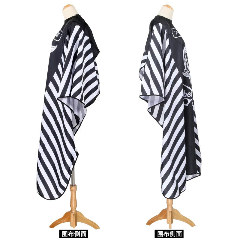 Hairdressing Coth Pattern Cutting Hair Waterproof Cloth Salon Barber Cape Professional Hair Stylist Retro Aprons Haircut Cape