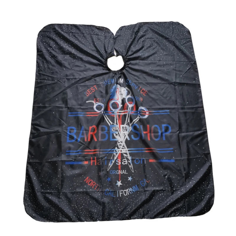 Hairdressing Coth Pattern Cutting Hair Waterproof Cloth Salon Barber Cape Professional Hair Stylist Retro Aprons Haircut Cape
