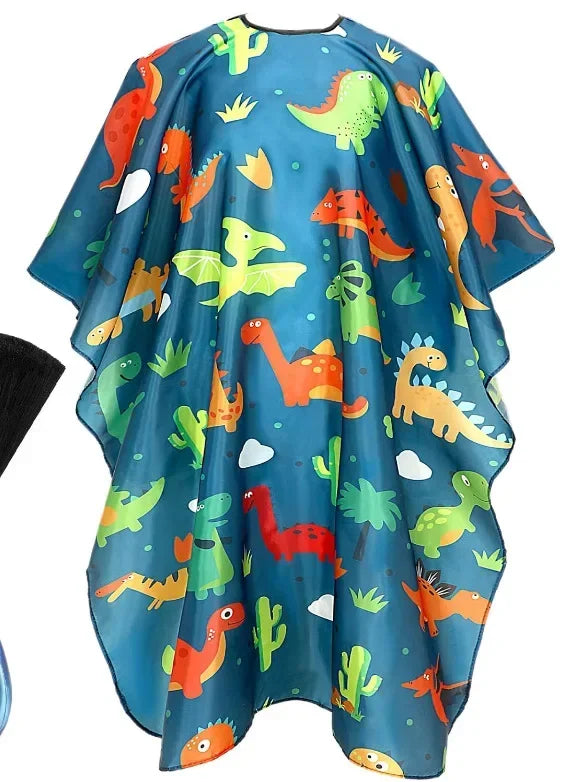 Hairdressing Coth Pattern Cutting Hair Waterproof Cloth Salon Barber Cape Professional Hair Stylist Retro Aprons Haircut Cape