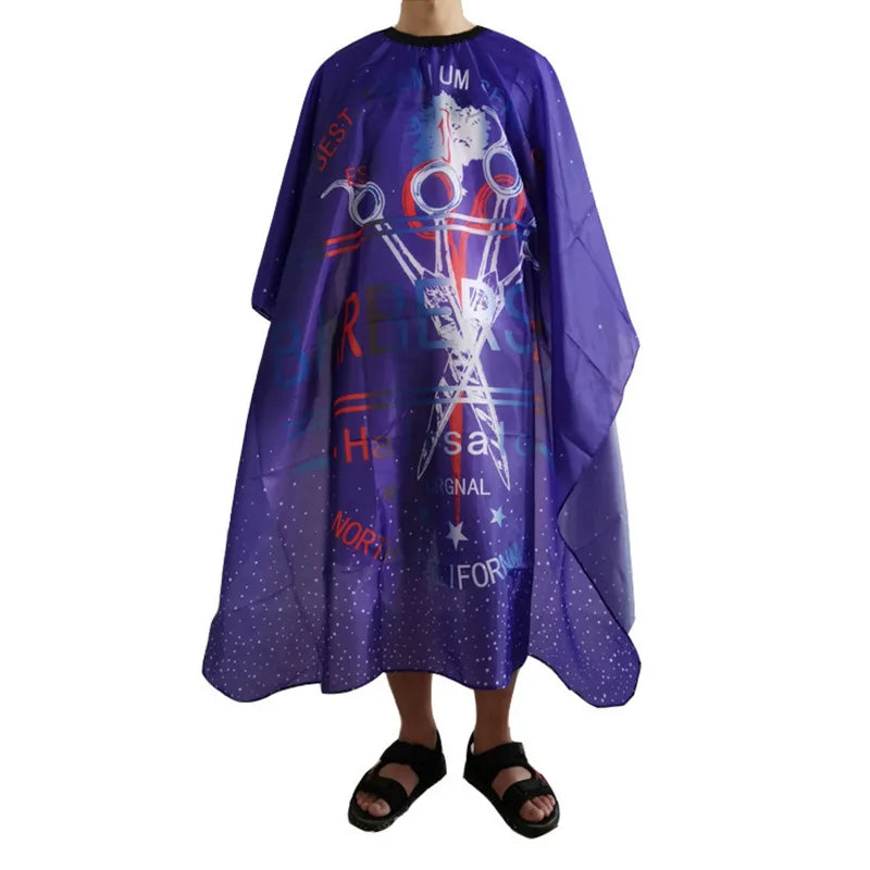 Hairdressing Coth Pattern Cutting Hair Waterproof Cloth Salon Barber Cape Professional Hair Stylist Retro Aprons Haircut Cape