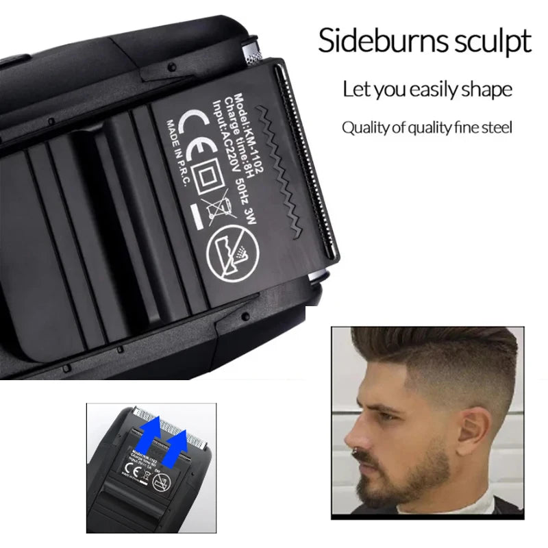 Kemei Hair Clipper Kit for Men, Electric Shaver, Hair Trimmer, Professional Cutting Machine, KM-2290, KM-2293, KM-1102