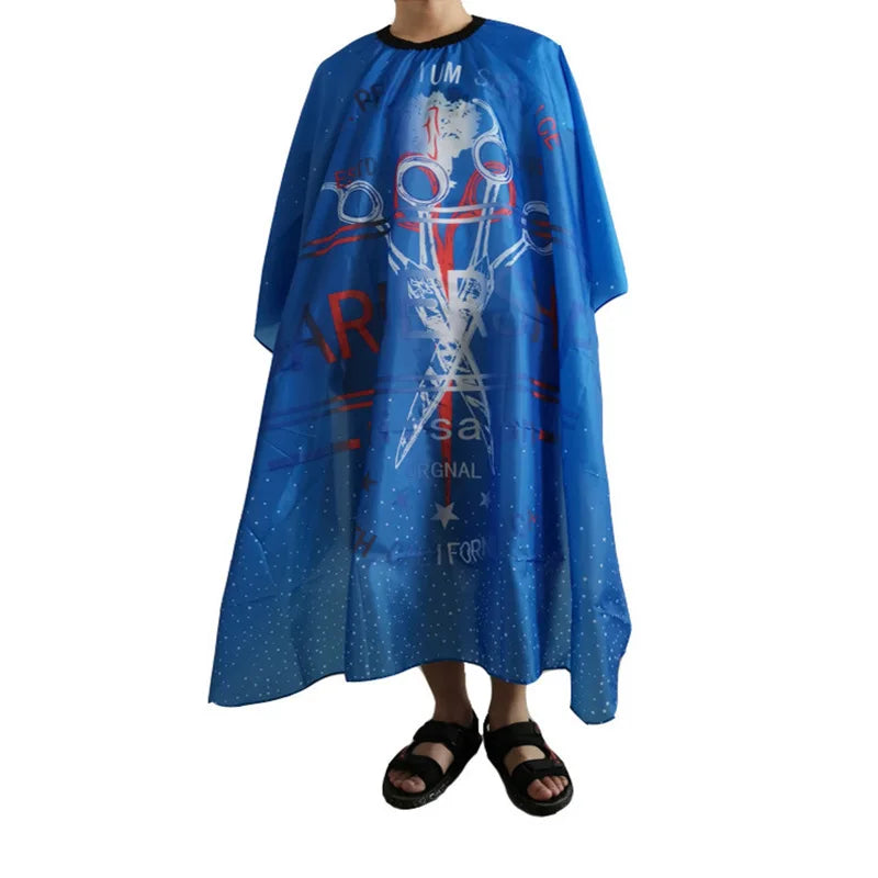 Hairdressing Coth Pattern Cutting Hair Waterproof Cloth Salon Barber Cape Professional Hair Stylist Retro Aprons Haircut Cape