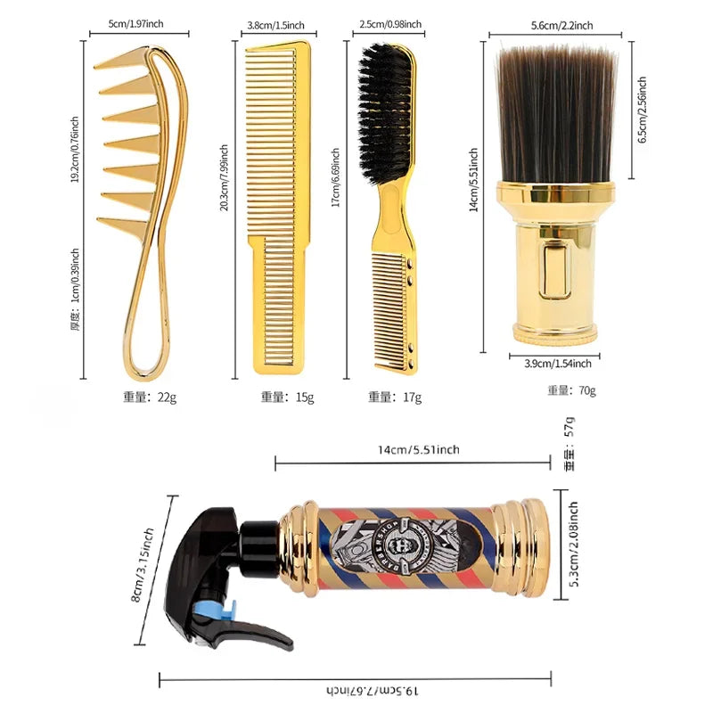 Hairdressing Supplies Set Barber Spray Bottles Comb Brush Tools Salon Hairdresser Haircut Tool Pro Barbershop Accessories