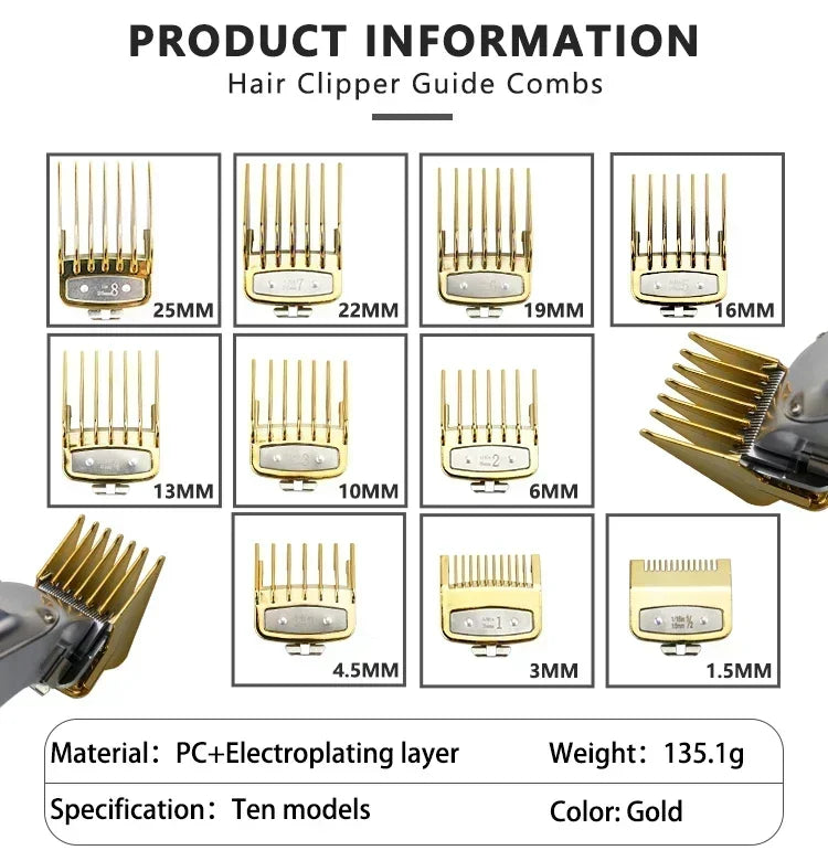 Professional Hair Clipper Limit Guide Comb For Wahl Trimmer Universal Cutting Guide Comb Haircut Tools Hair Clipper Limit Comb