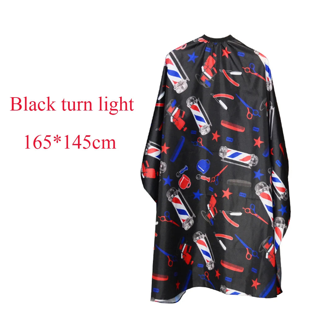 Hairdressing Coth Pattern Cutting Hair Waterproof Cloth Salon Barber Cape Professional Hair Stylist Retro Aprons Haircut Cape